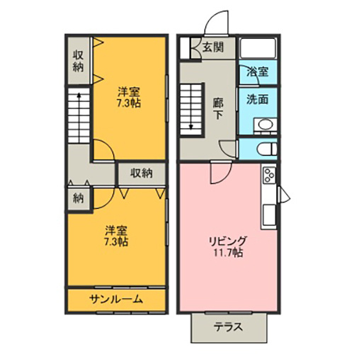 レーヴォワールの間取り