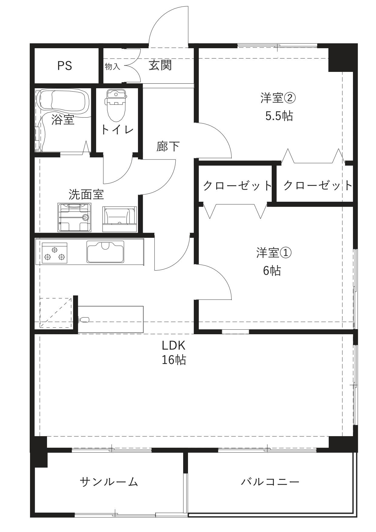 THE TERRACEの間取り