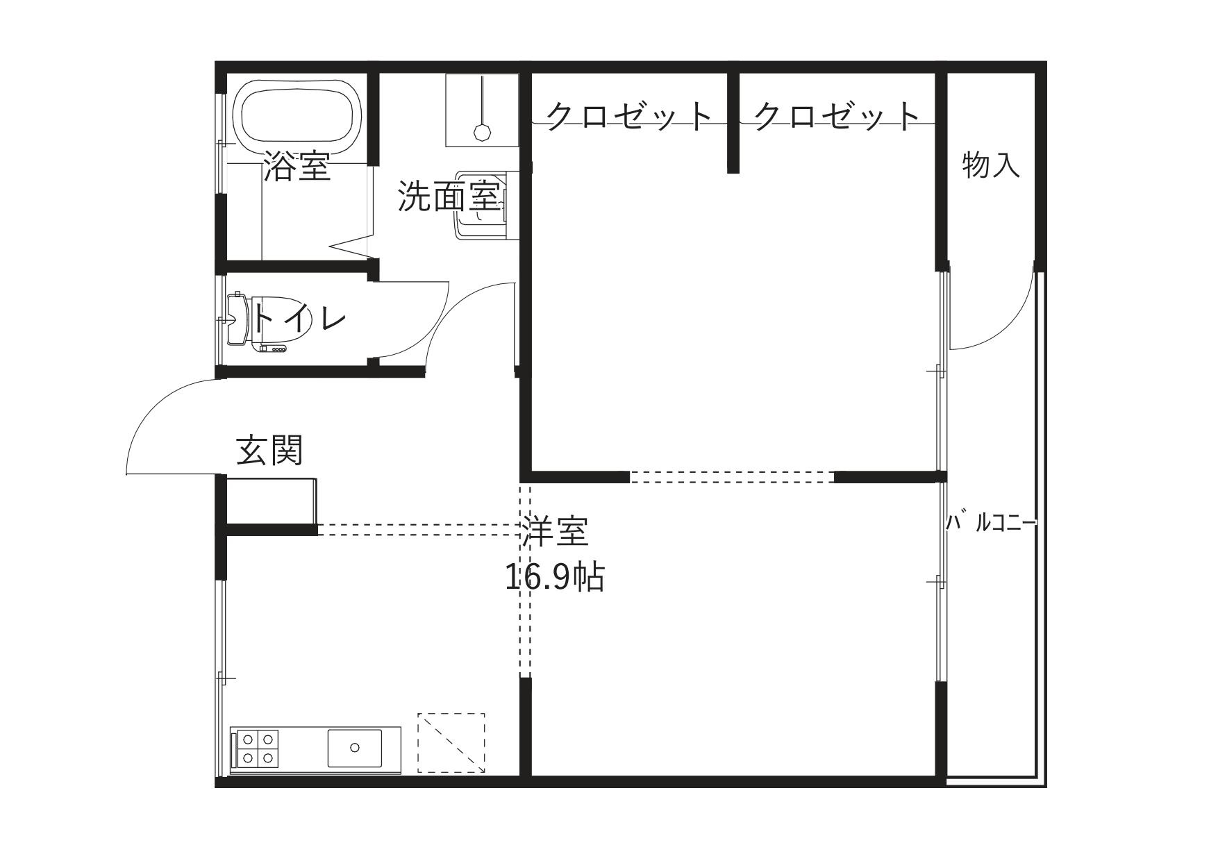 ハイム中西の間取り