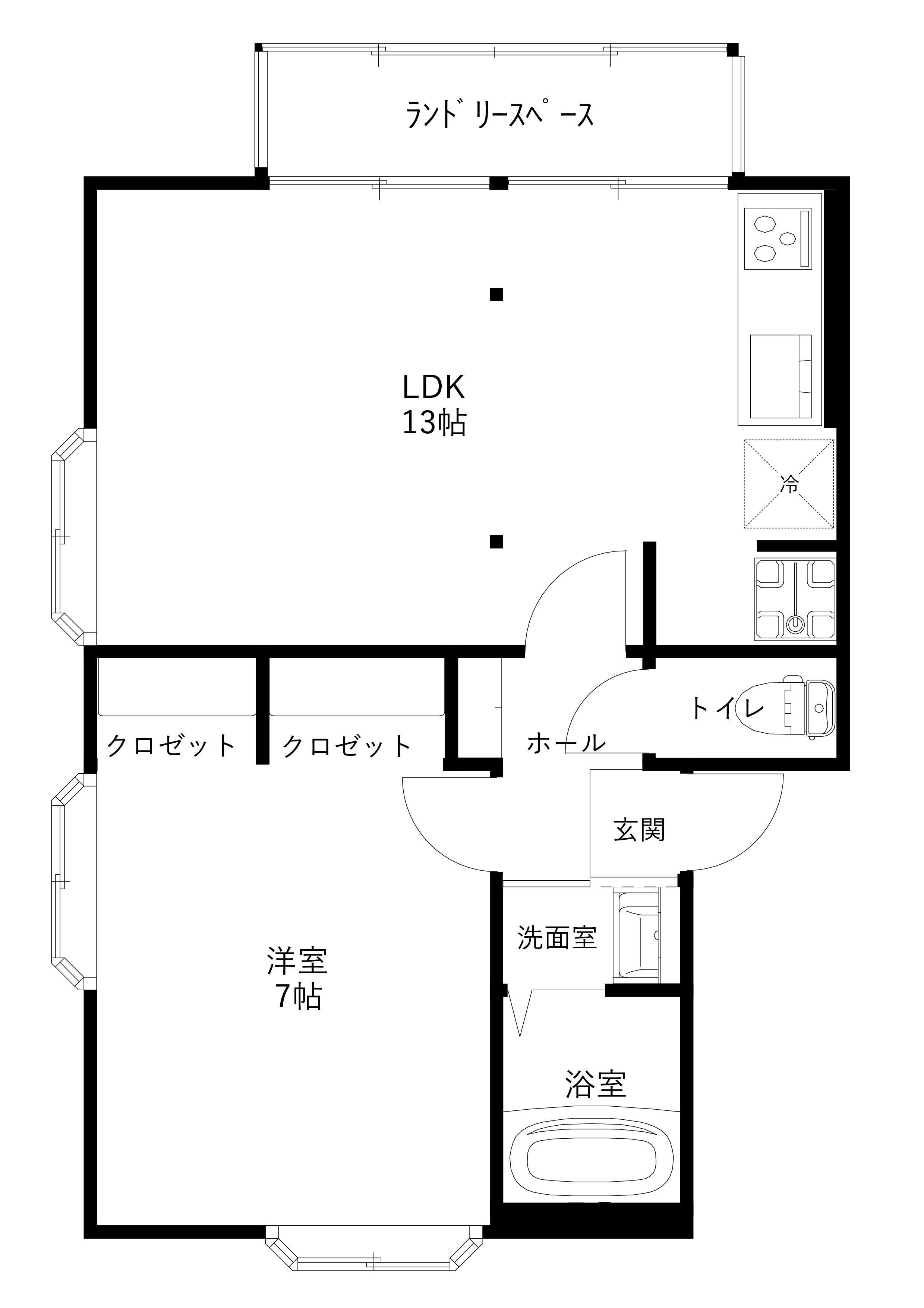 コーポHILL TOPの間取り
