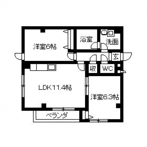サンセールの間取り