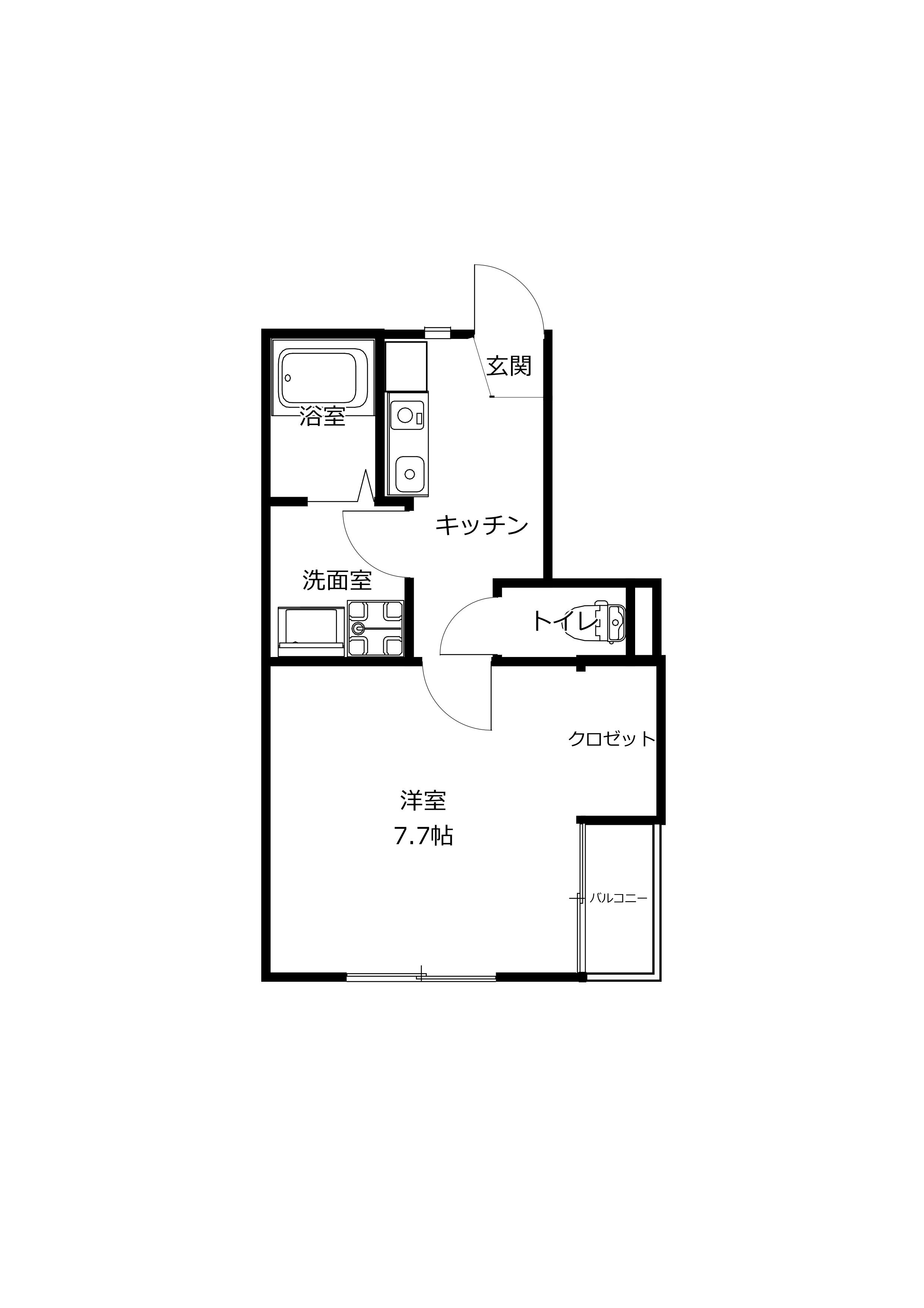 フラット21の間取り