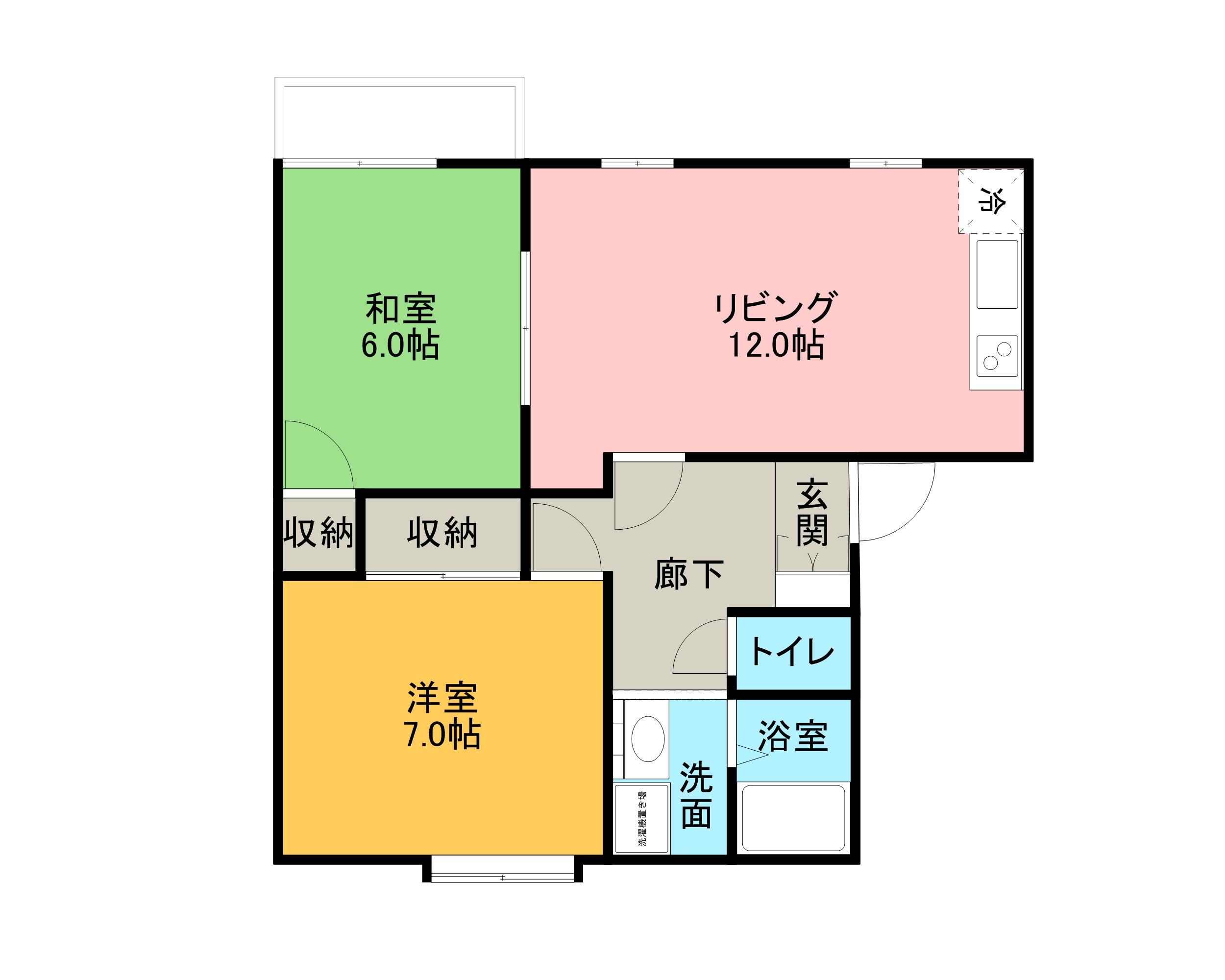 フレグランス1fの間取り