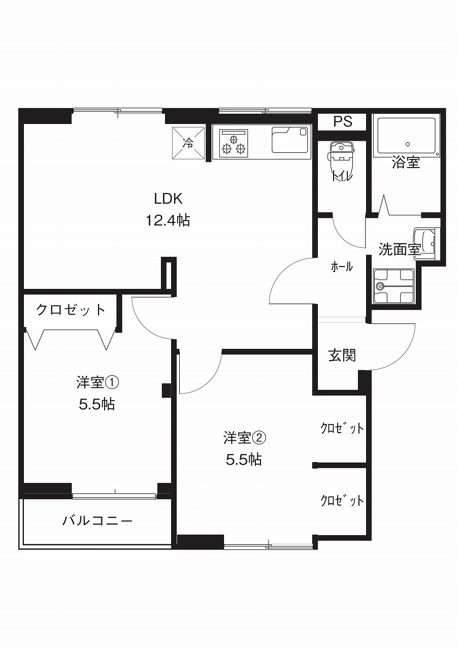 ラシーヌ弐番館の間取り