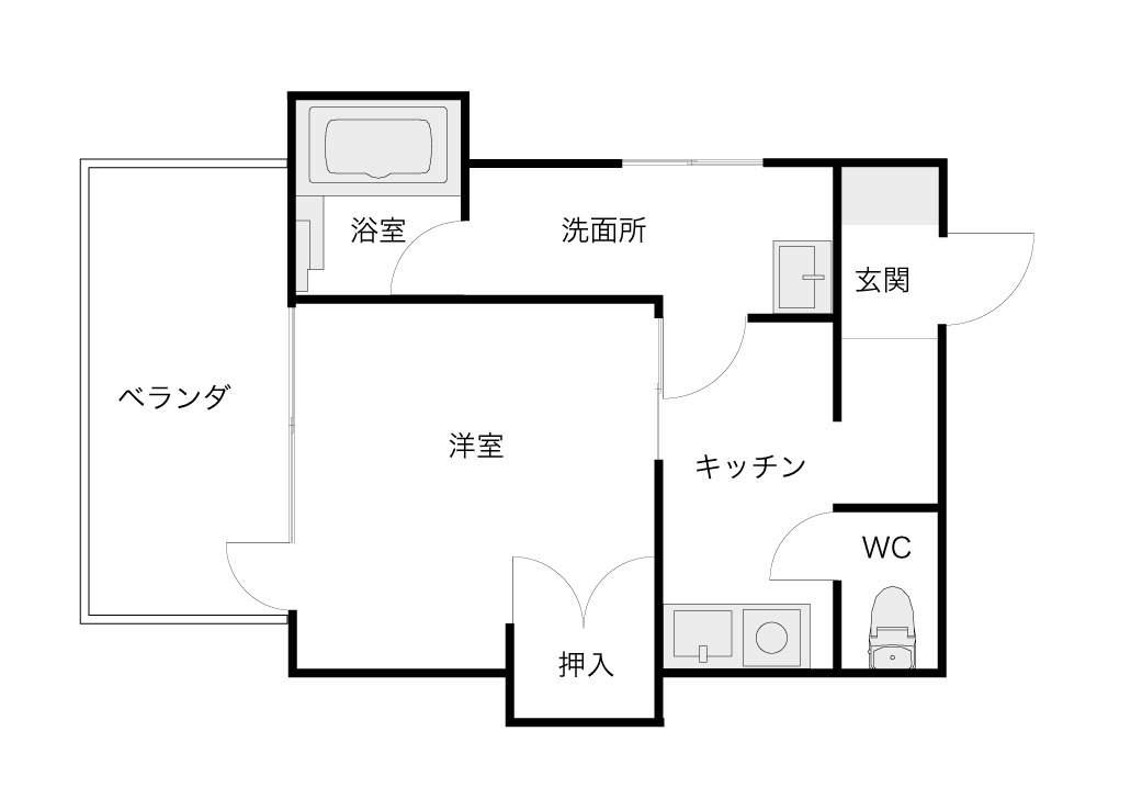 シャトル三社の間取り