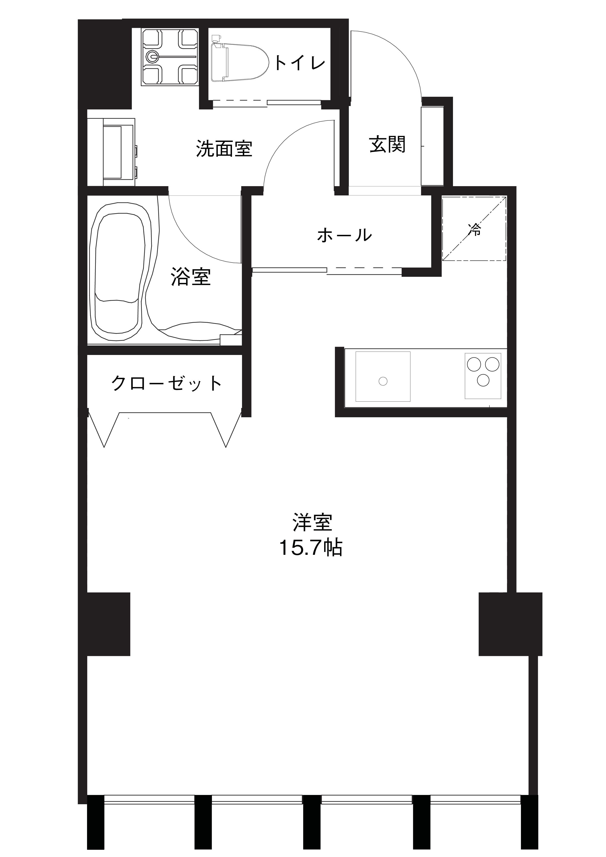 堤町ビルの間取り