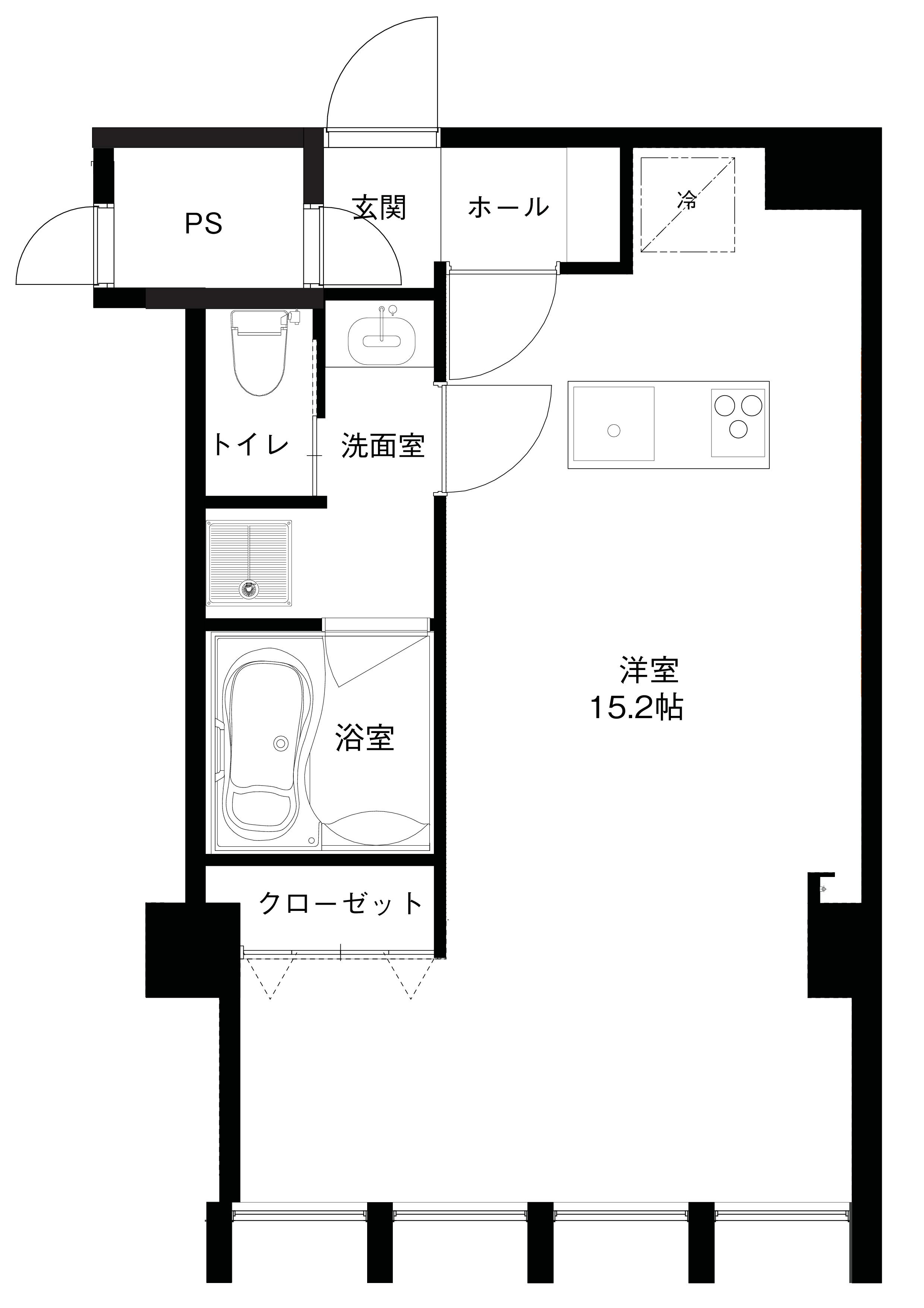 堤町ビルの間取り