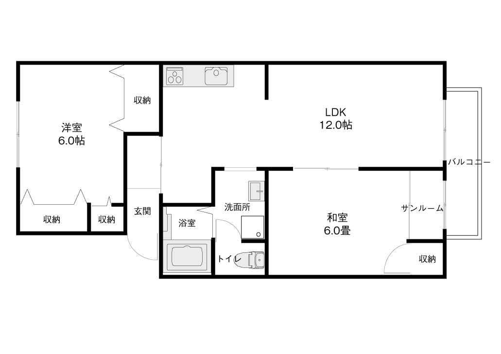 プレジール JUNEの間取り