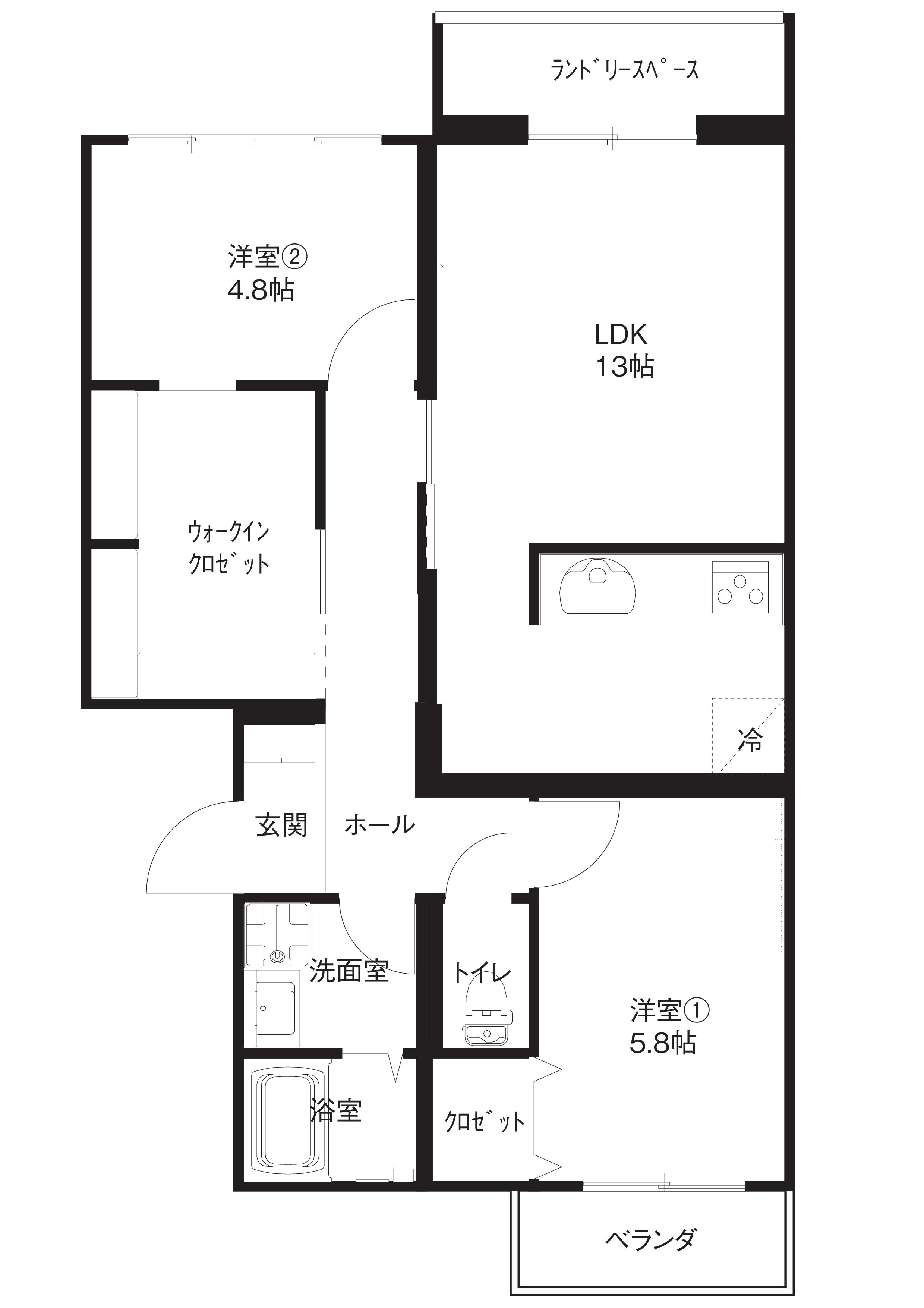 ハイライズ栄の間取り