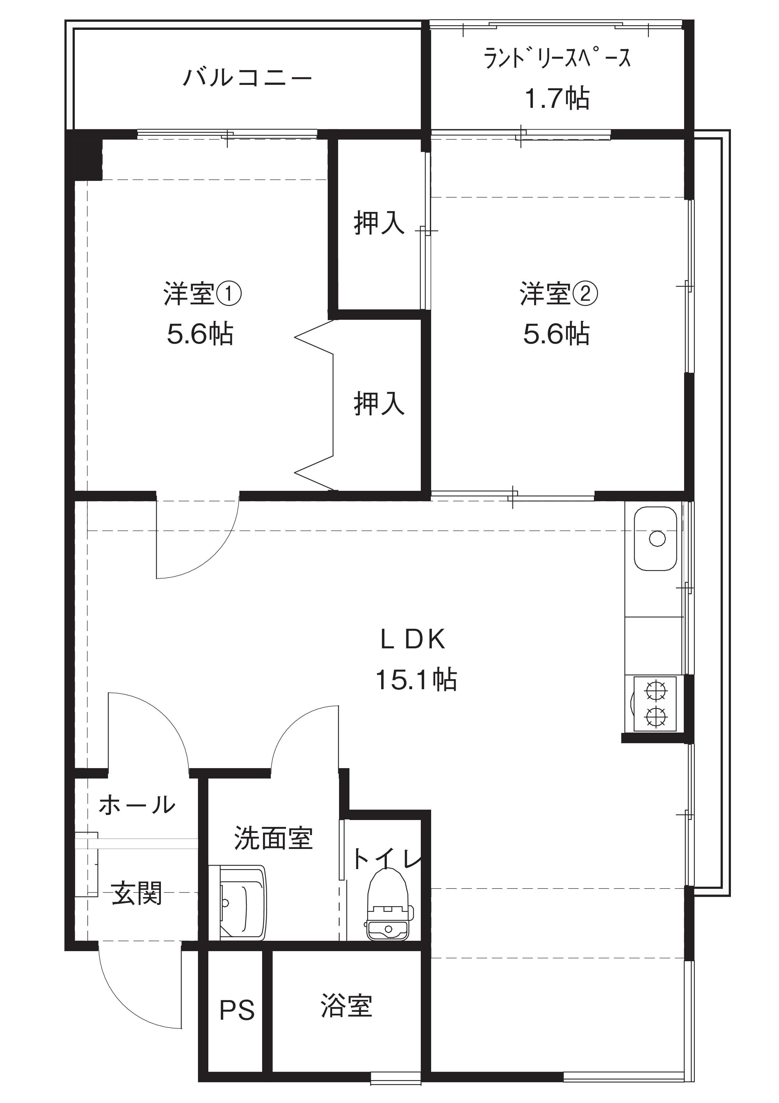 パークハウス泉野の間取り