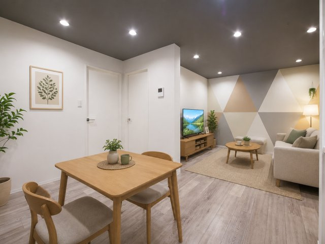 ラシーヌ弐番館の居間・リビング
