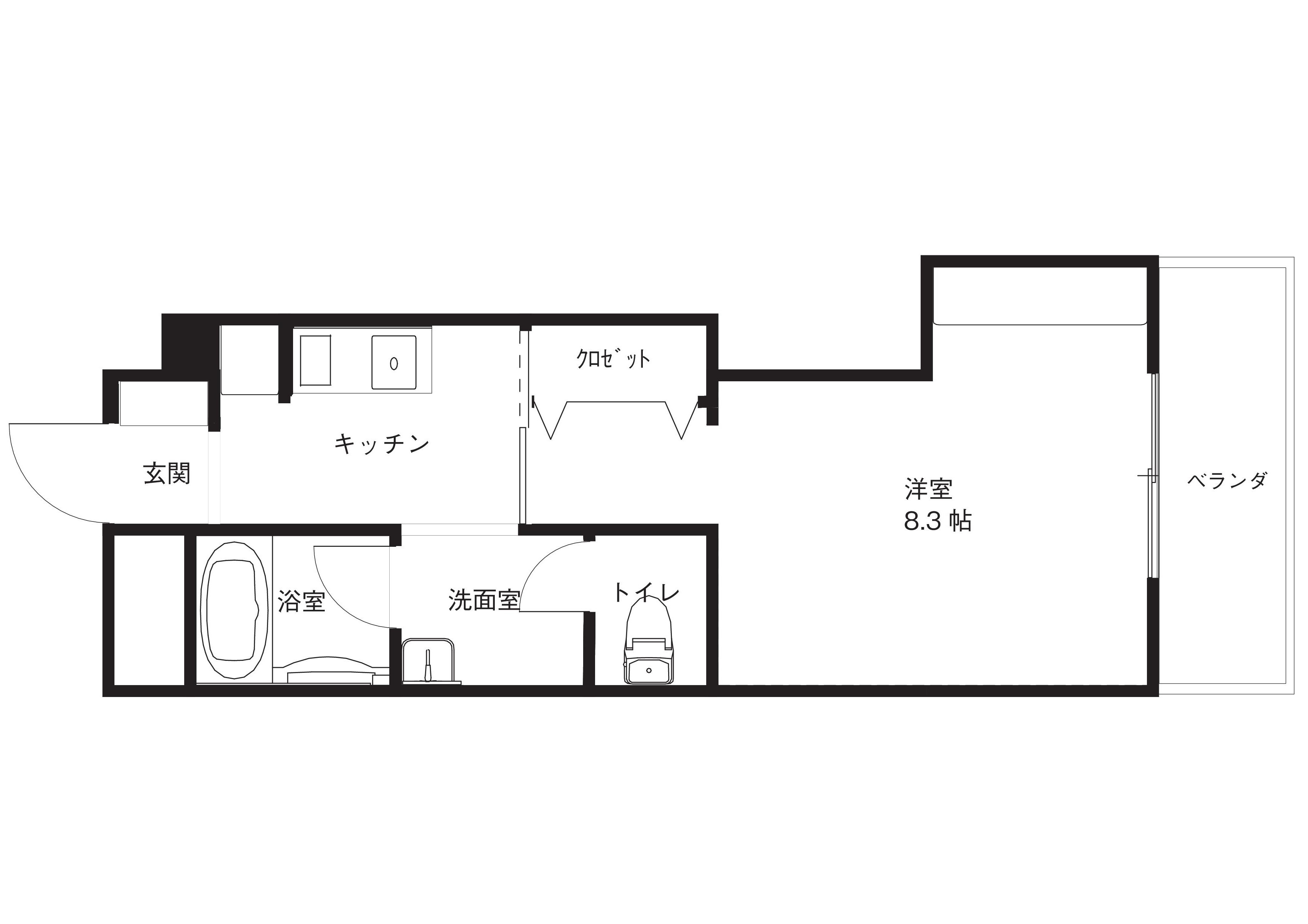 カーサウエストTの間取り