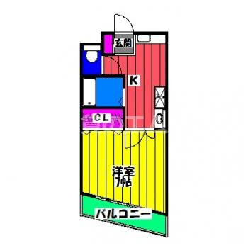 【間取り】 | プルメリア大橋 | プルメリア大橋の間取り