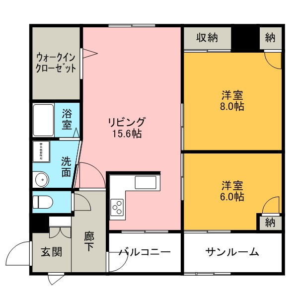 THE TERRACEの間取り