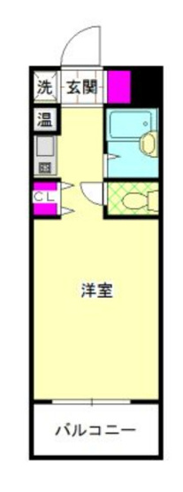 【間取り】 | パンルネックス・クリスタル博多Ⅲ