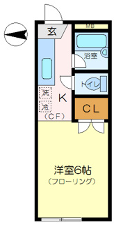【間取り】 | パールハイツ峰岡
