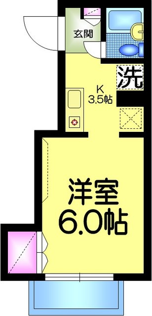 ベルメゾン大島の間取り|★洋室６帖★