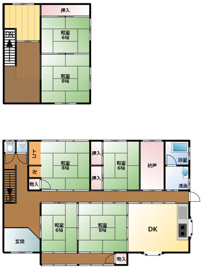 【間取り】 | 兵庫県朝来市　中古戸建