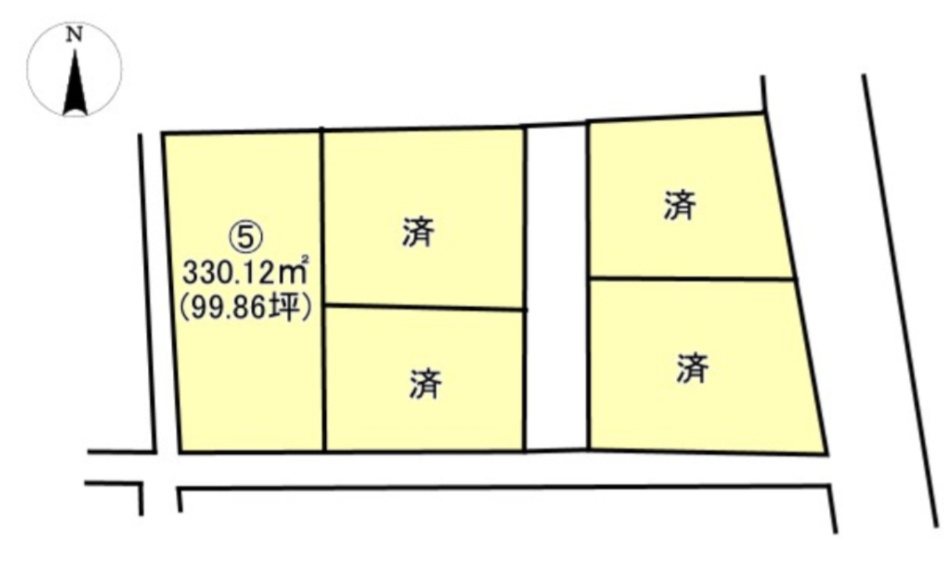 小松町新屋敷分譲地⑤の土地図