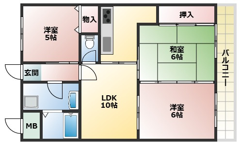 アドモリモト下畑の間取り