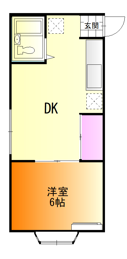 内ヶ島サンハイツの間取り