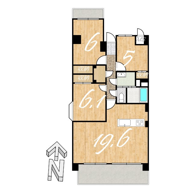 サントノーレ枝松の間取り