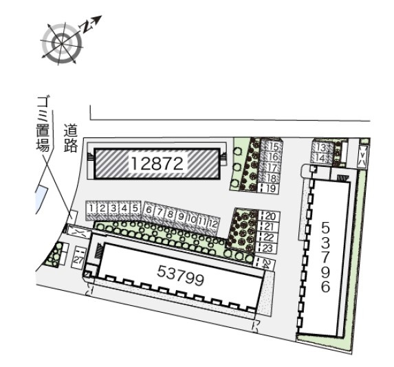 レオパレスエルドラードの区画図