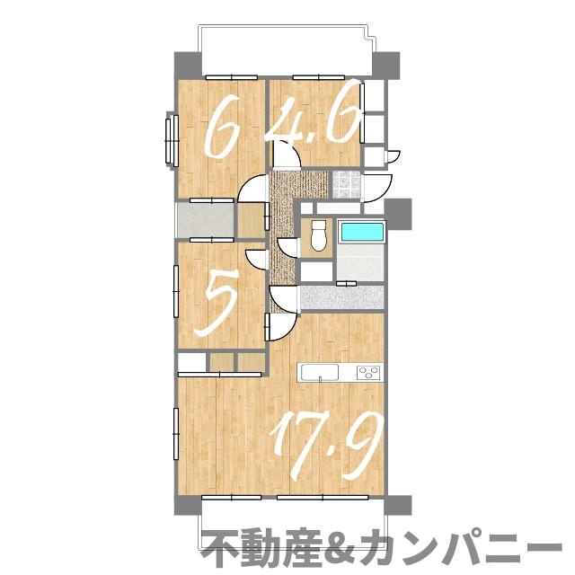ダイアパレス道後公園の間取り
