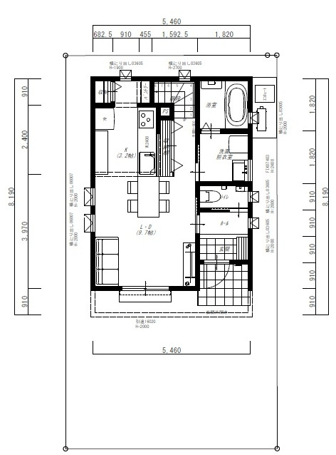 高須３丁目　新築戸建　の区画図