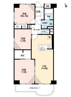 【間取り】 | コープ野村高槻B棟