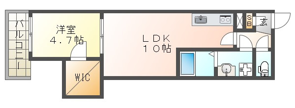 ジーメゾン大久保ラクラスの間取り