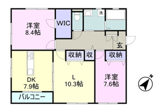 【間取り】 | 夢番地燦番館 | 3DK