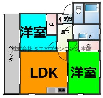 仲介手数料０円！プロヴァンスの間取り