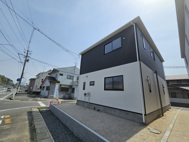 新築戸建・建売　いわき市仁井田町第2　Cradle garden　全5棟の前面道路含む現地写真