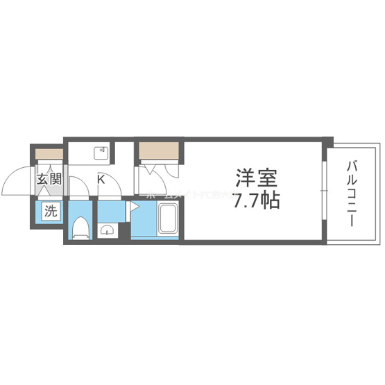 【間取り】 | S-RESIDENCE難波大国町domina