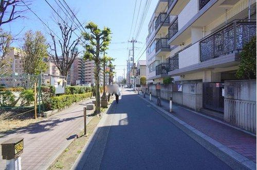 幸町３　土地の前面道路含む現地写真|西側 公道 幅員約6.98m