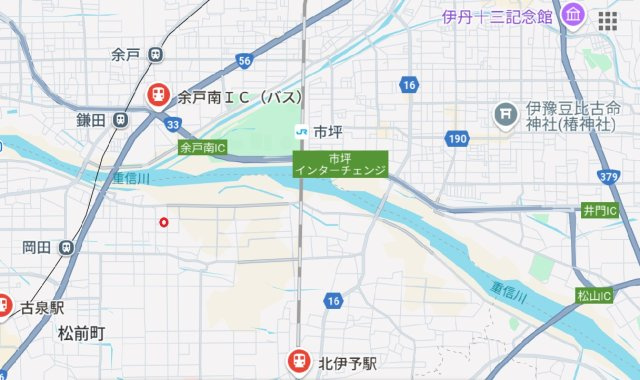 岡田駅　土地の地図