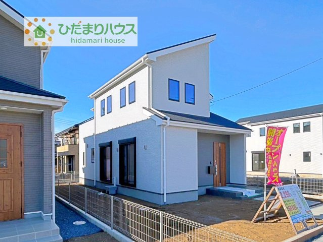 【外観】 | 坂東市沓掛23-P1　新築戸建　15号棟 | デザイナーズのようなお洒落な外観です(^^♪