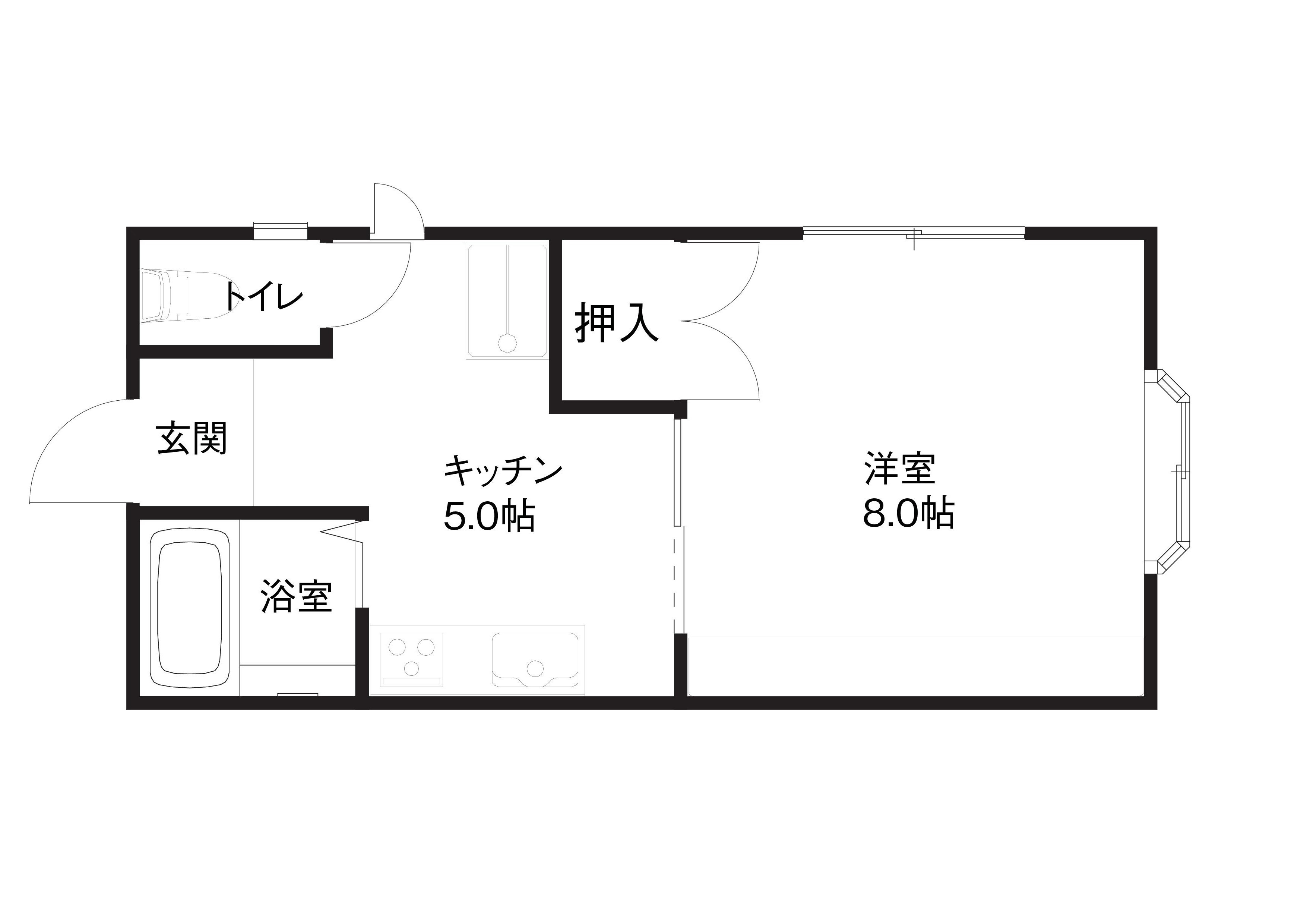 グランメール八日市の間取り