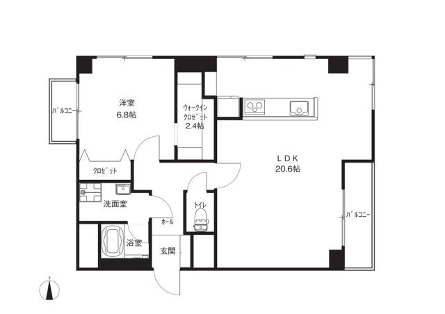 LUCKの間取り