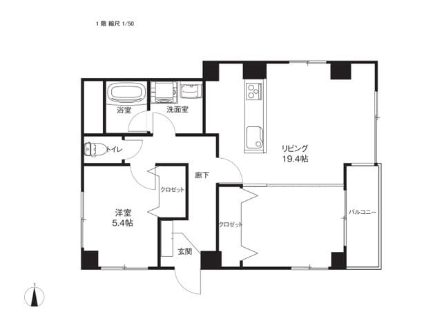 LUCKの間取り