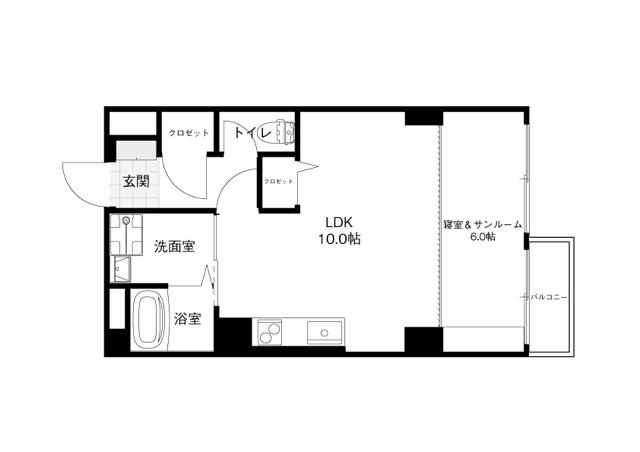 堤町ビルの間取り