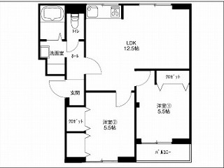 ラシーヌ弐番館の間取り