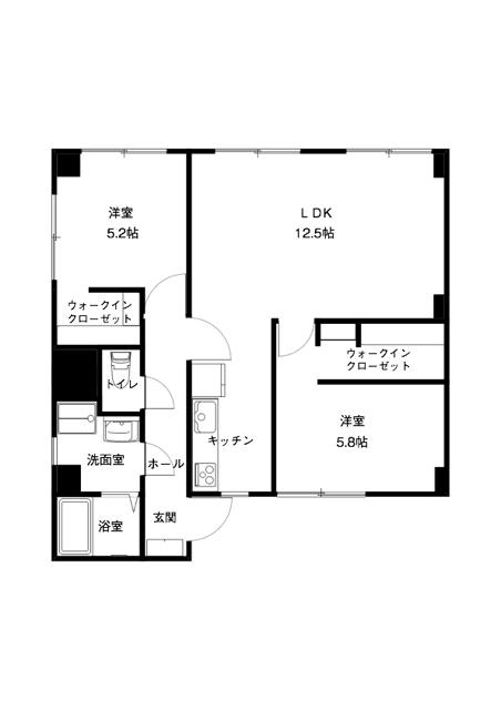 パルコ玉川35の間取り