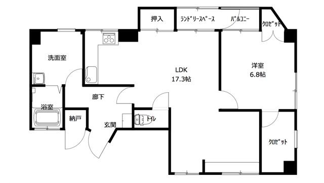 シャトル三社の間取り