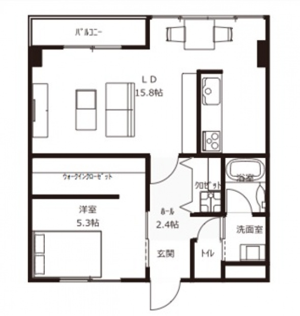 シャトー220の間取り