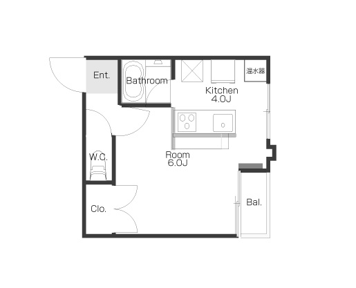 クルエボヌール駅前の間取り