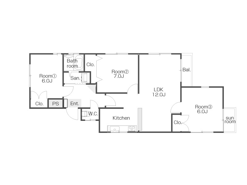 メゾン横山の区画図