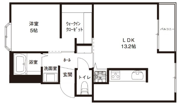 ドミール・ド・シャルマン駅西の間取り