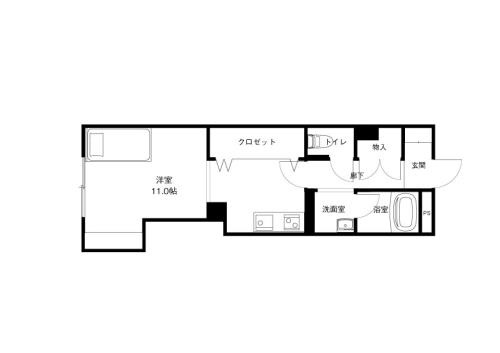 カーサウエストTの間取り